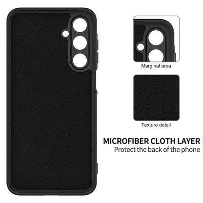 For Samsung Galaxy A16 5G Case Liquid Silicone Anti-Scratch Phone Cover with Hand Strap