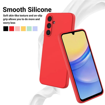 For Samsung Galaxy A16 5G Case Liquid Silicone Anti-Scratch Phone Cover with Hand Strap