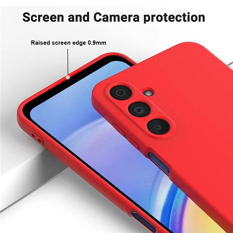 For Samsung Galaxy A16 5G Case Liquid Silicone Anti-Scratch Phone Cover with Hand Strap