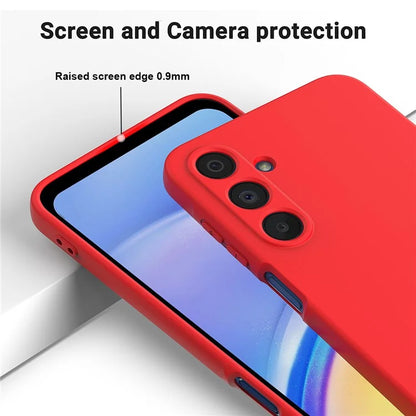 For Samsung Galaxy A16 5G Case Liquid Silicone Anti-Scratch Phone Cover with Hand Strap