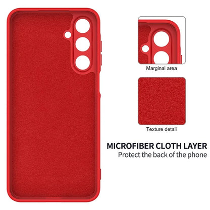 For Samsung Galaxy A16 5G Case Liquid Silicone Anti-Scratch Phone Cover with Hand Strap
