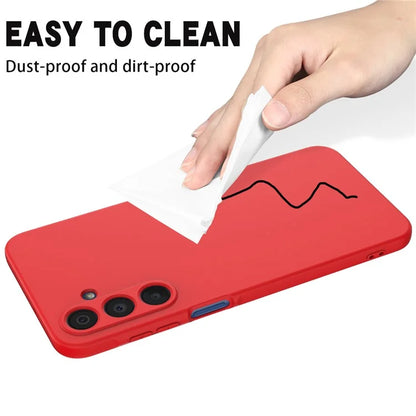 For Samsung Galaxy A16 5G Case Liquid Silicone Anti-Scratch Phone Cover with Hand Strap