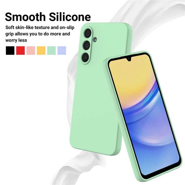 For Samsung Galaxy A16 5G Case Liquid Silicone Anti-Scratch Phone Cover with Hand Strap