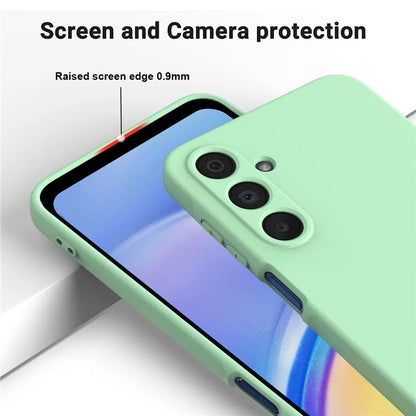 For Samsung Galaxy A16 5G Case Liquid Silicone Anti-Scratch Phone Cover with Hand Strap