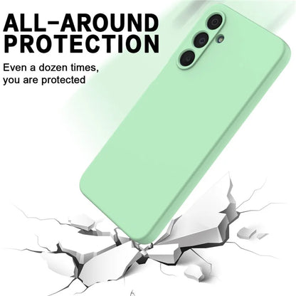 For Samsung Galaxy A16 5G Case Liquid Silicone Anti-Scratch Phone Cover with Hand Strap