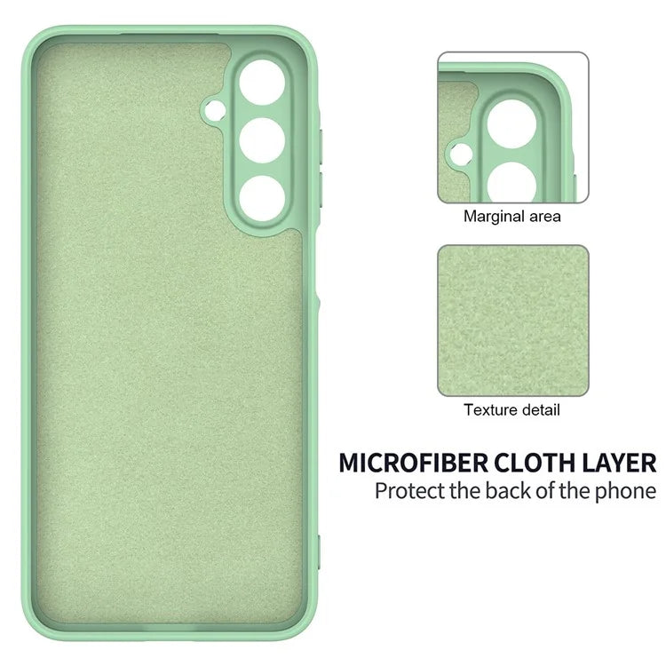 For Samsung Galaxy A16 5G Case Liquid Silicone Anti-Scratch Phone Cover with Hand Strap