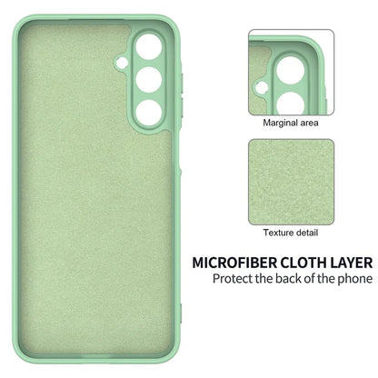 For Samsung Galaxy A16 5G Case Liquid Silicone Anti-Scratch Phone Cover with Hand Strap