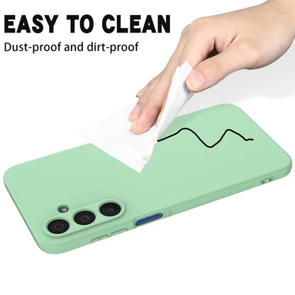 For Samsung Galaxy A16 5G Case Liquid Silicone Anti-Scratch Phone Cover with Hand Strap