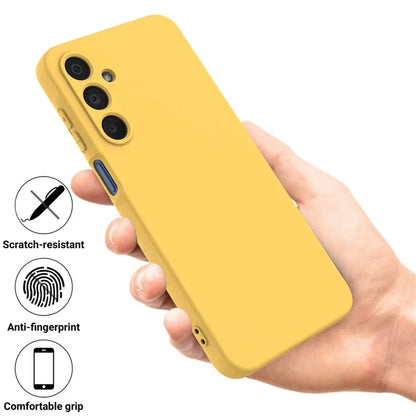 For Samsung Galaxy A16 5G Case Liquid Silicone Anti-Scratch Phone Cover with Hand Strap