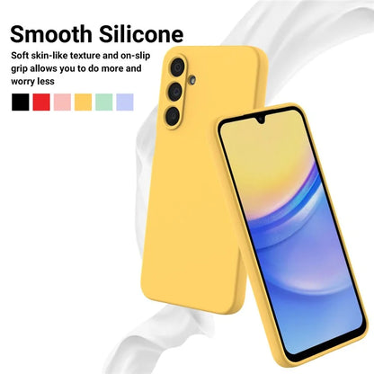 For Samsung Galaxy A16 5G Case Liquid Silicone Anti-Scratch Phone Cover with Hand Strap