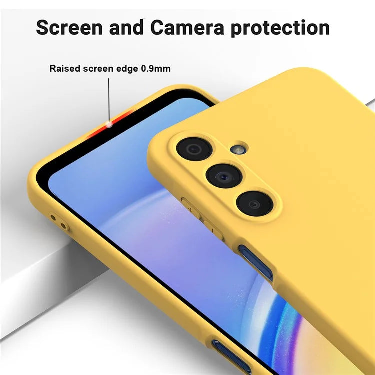 For Samsung Galaxy A16 5G Case Liquid Silicone Anti-Scratch Phone Cover with Hand Strap