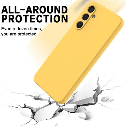 For Samsung Galaxy A16 5G Case Liquid Silicone Anti-Scratch Phone Cover with Hand Strap