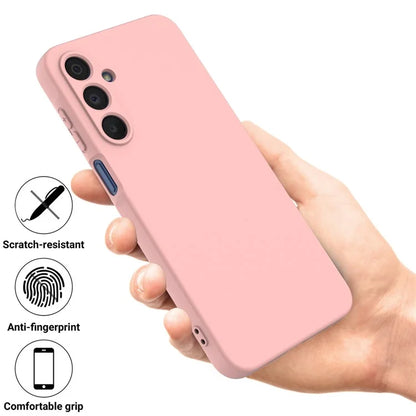 For Samsung Galaxy A16 5G Case Liquid Silicone Anti-Scratch Phone Cover with Hand Strap