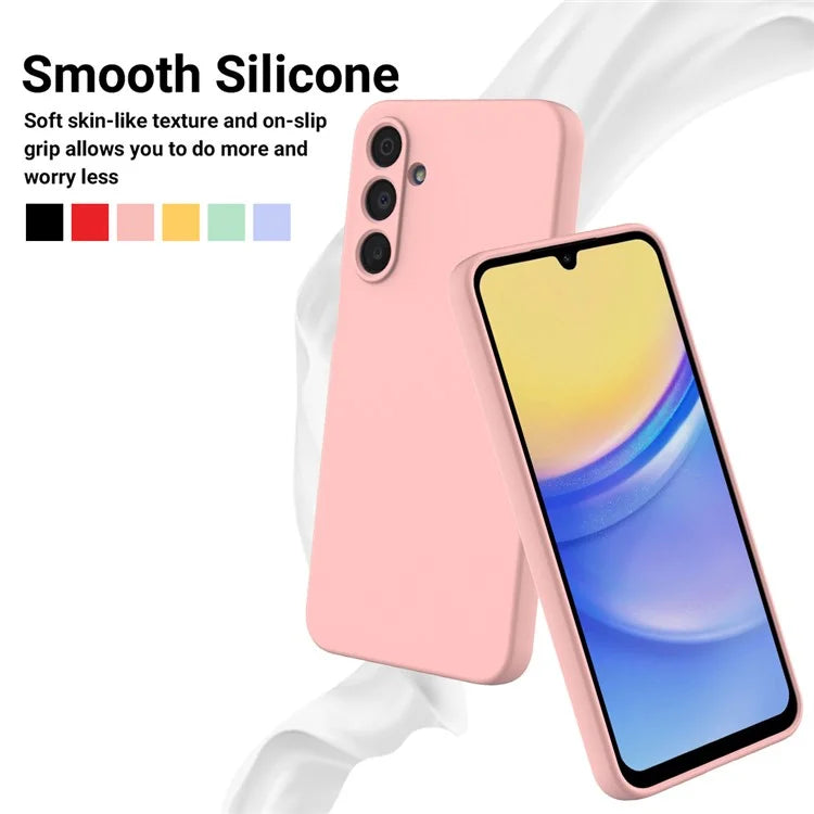 For Samsung Galaxy A16 5G Case Liquid Silicone Anti-Scratch Phone Cover with Hand Strap