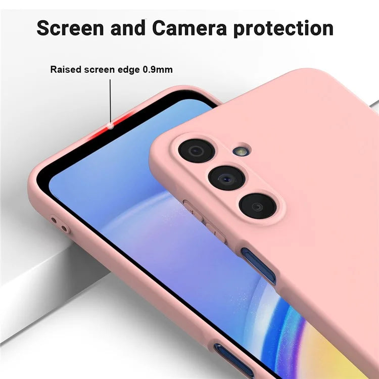 For Samsung Galaxy A16 5G Case Liquid Silicone Anti-Scratch Phone Cover with Hand Strap