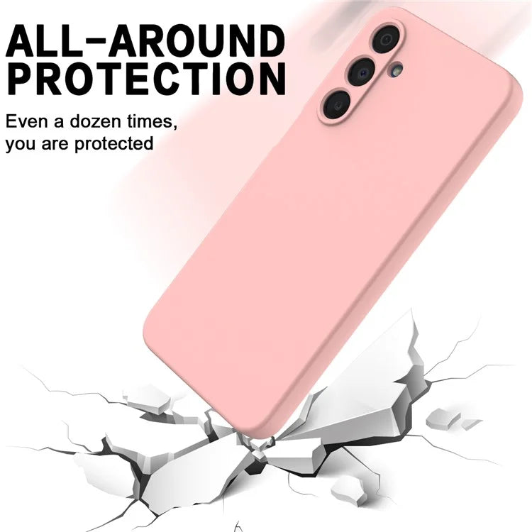 For Samsung Galaxy A16 5G Case Liquid Silicone Anti-Scratch Phone Cover with Hand Strap