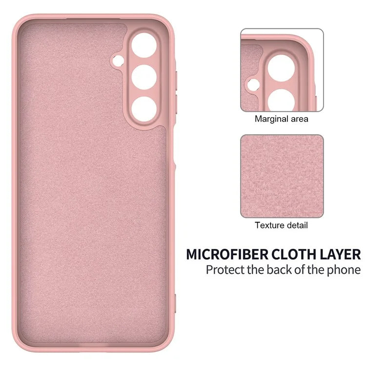 For Samsung Galaxy A16 5G Case Liquid Silicone Anti-Scratch Phone Cover with Hand Strap