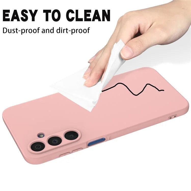 For Samsung Galaxy A16 5G Case Liquid Silicone Anti-Scratch Phone Cover with Hand Strap