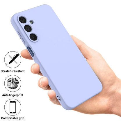 For Samsung Galaxy A16 5G Case Liquid Silicone Anti-Scratch Phone Cover with Hand Strap
