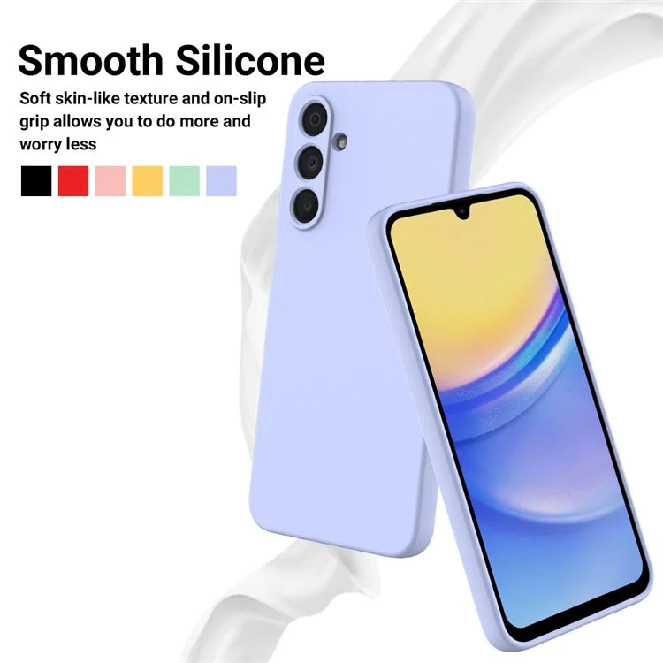 For Samsung Galaxy A16 5G Case Liquid Silicone Anti-Scratch Phone Cover with Hand Strap