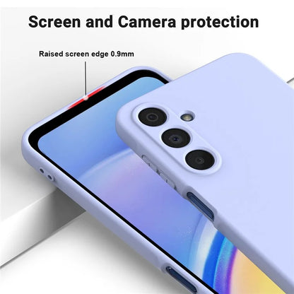 For Samsung Galaxy A16 5G Case Liquid Silicone Anti-Scratch Phone Cover with Hand Strap