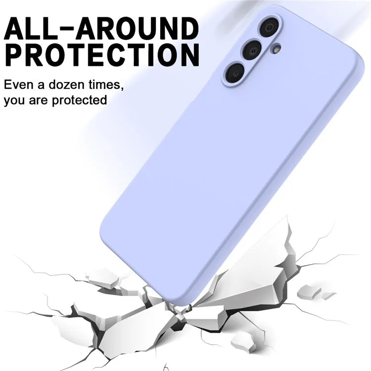For Samsung Galaxy A16 5G Case Liquid Silicone Anti-Scratch Phone Cover with Hand Strap