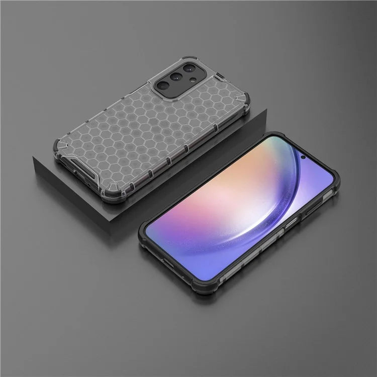 For Samsung Galaxy M35 5G Case PC+TPU Phone Cover Honeycomb Shape