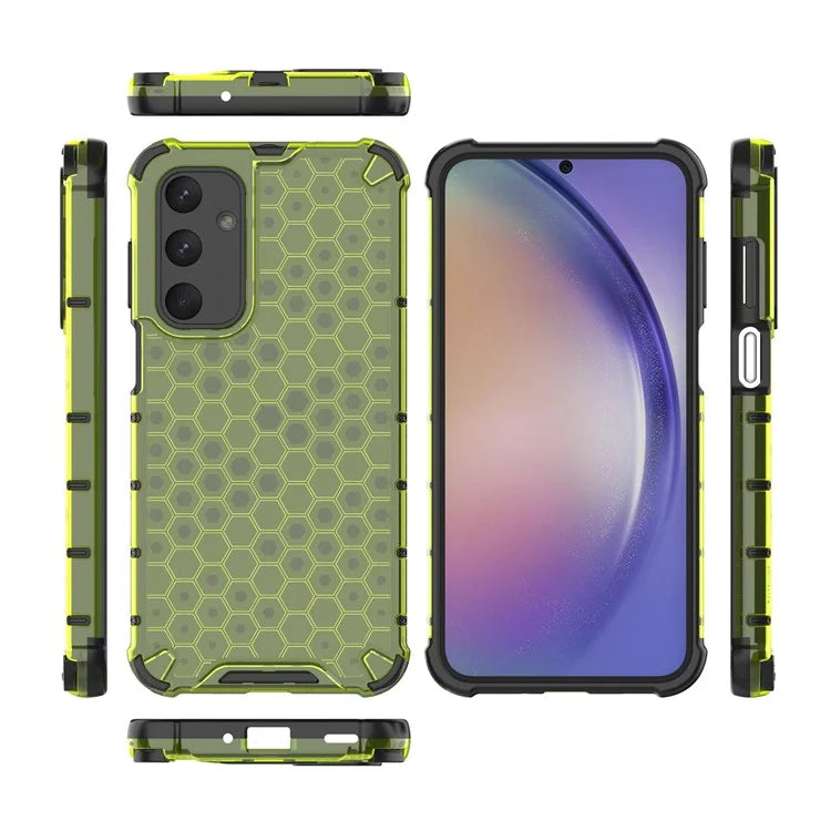 For Samsung Galaxy M35 5G Case PC+TPU Phone Cover Honeycomb Shape