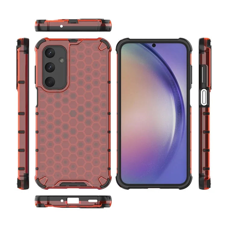 For Samsung Galaxy M35 5G Case PC+TPU Phone Cover Honeycomb Shape