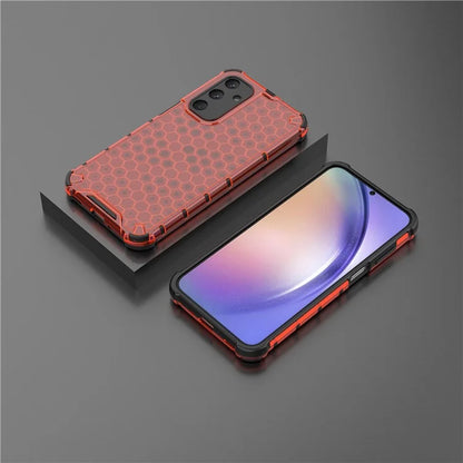 For Samsung Galaxy M35 5G Case PC+TPU Phone Cover Honeycomb Shape