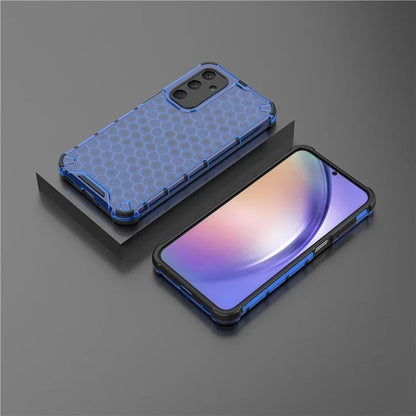 For Samsung Galaxy M35 5G Case PC+TPU Phone Cover Honeycomb Shape