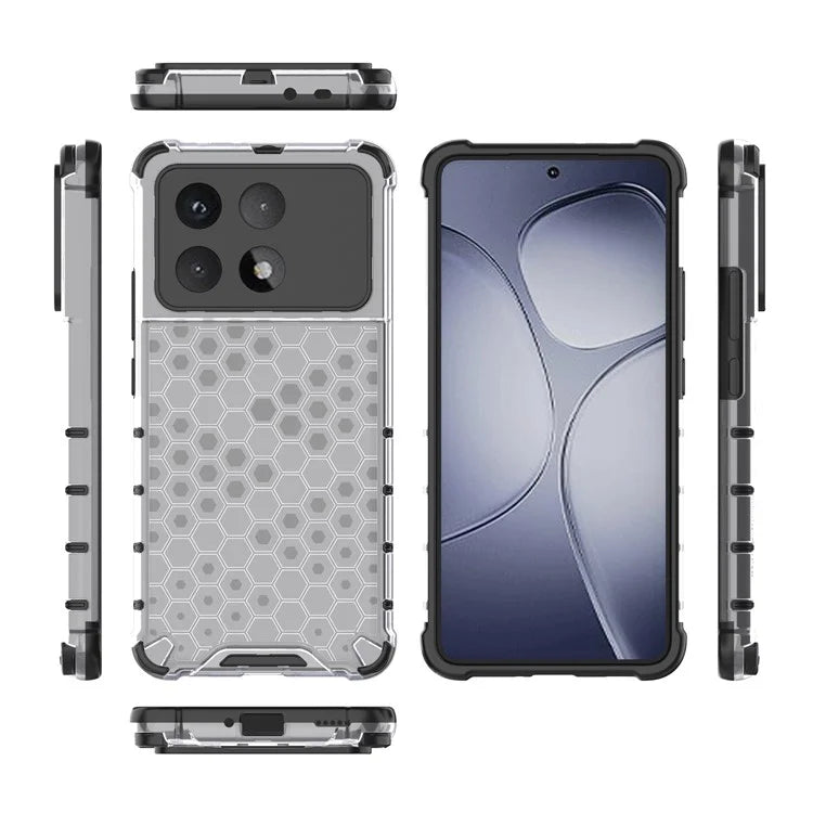 For Xiaomi Redmi K70 Ultra Case PC+TPU Phone Cover Honeycomb Shape