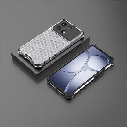 For Xiaomi Redmi K70 Ultra Case PC+TPU Phone Cover Honeycomb Shape