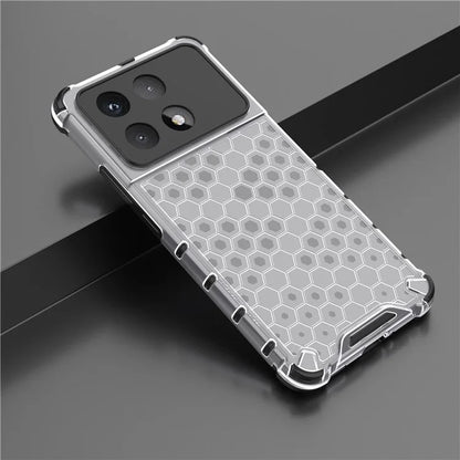 For Xiaomi Redmi K70 Ultra Case PC+TPU Phone Cover Honeycomb Shape