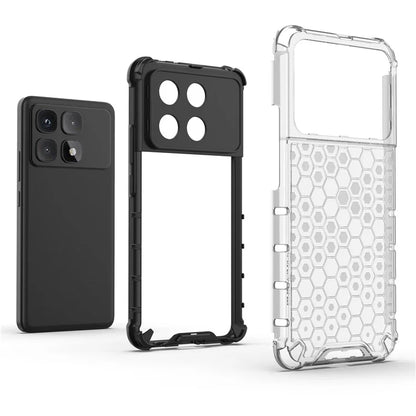 For Xiaomi Redmi K70 Ultra Case PC+TPU Phone Cover Honeycomb Shape