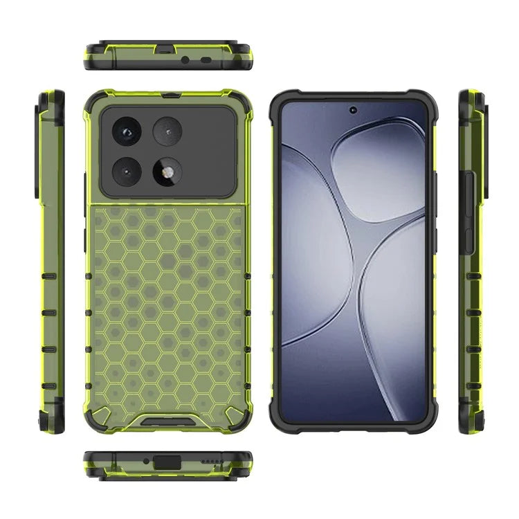 For Xiaomi Redmi K70 Ultra Case PC+TPU Phone Cover Honeycomb Shape