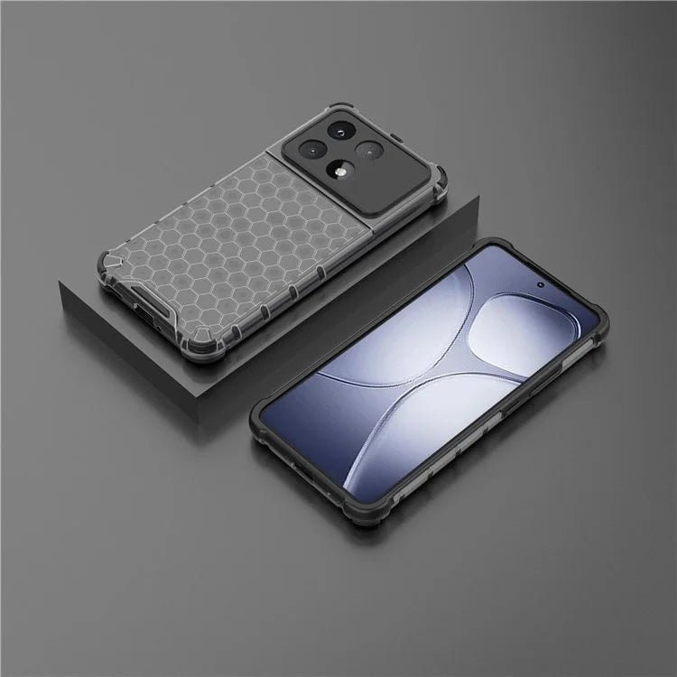 For Xiaomi Redmi K70 Ultra Case PC+TPU Phone Cover Honeycomb Shape