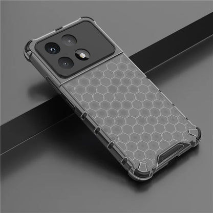 For Xiaomi Redmi K70 Ultra Case PC+TPU Phone Cover Honeycomb Shape