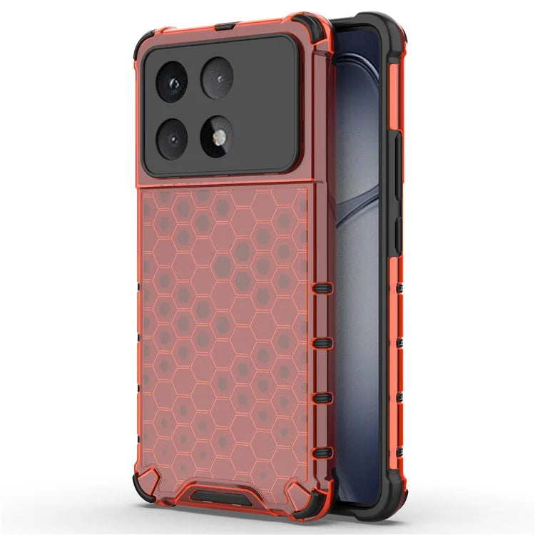 For Xiaomi Redmi K70 Ultra Case PC+TPU Phone Cover Honeycomb Shape