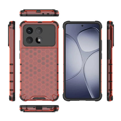 For Xiaomi Redmi K70 Ultra Case PC+TPU Phone Cover Honeycomb Shape