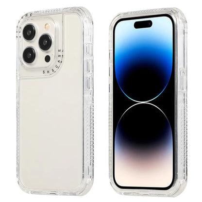 For iPhone 16 Pro Case Corners Impact Protection PC+TPU Clear Phone Cover