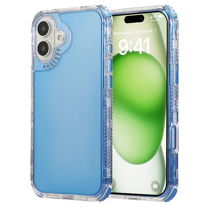 For iPhone 16 Plus Case Corners Impact Protection PC+TPU Clear Phone Cover