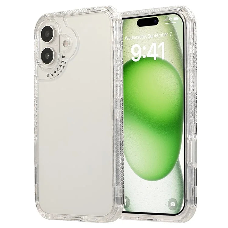 For iPhone 16 Plus Case Corners Impact Protection PC+TPU Clear Phone Cover