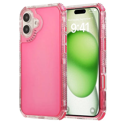 For iPhone 16 Plus Case Corners Impact Protection PC+TPU Clear Phone Cover