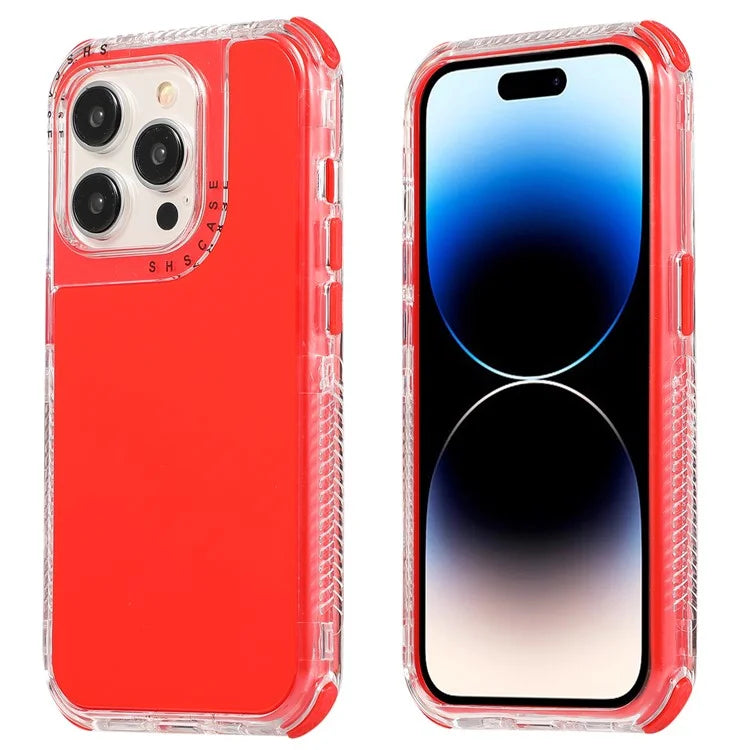 For iPhone 16 Pro Case 3-in-1 Drop-Proof PC+TPU Phone Cover
