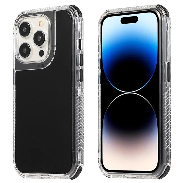 For iPhone 16 Pro Case 3-in-1 Drop-Proof PC+TPU Phone Cover