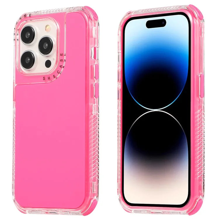 For iPhone 16 Pro Case 3-in-1 Drop-Proof PC+TPU Phone Cover