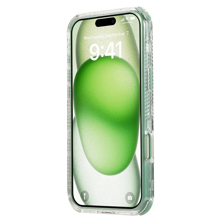 For iPhone 16 Plus Case 3-in-1 Drop-Proof PC+TPU Phone Cover