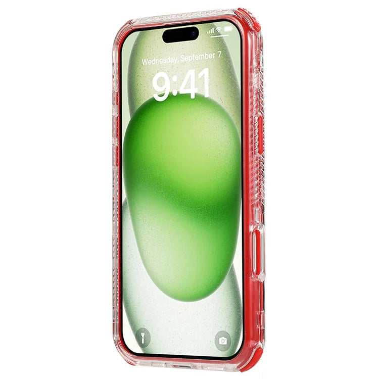 For iPhone 16 Plus Case 3-in-1 Drop-Proof PC+TPU Phone Cover
