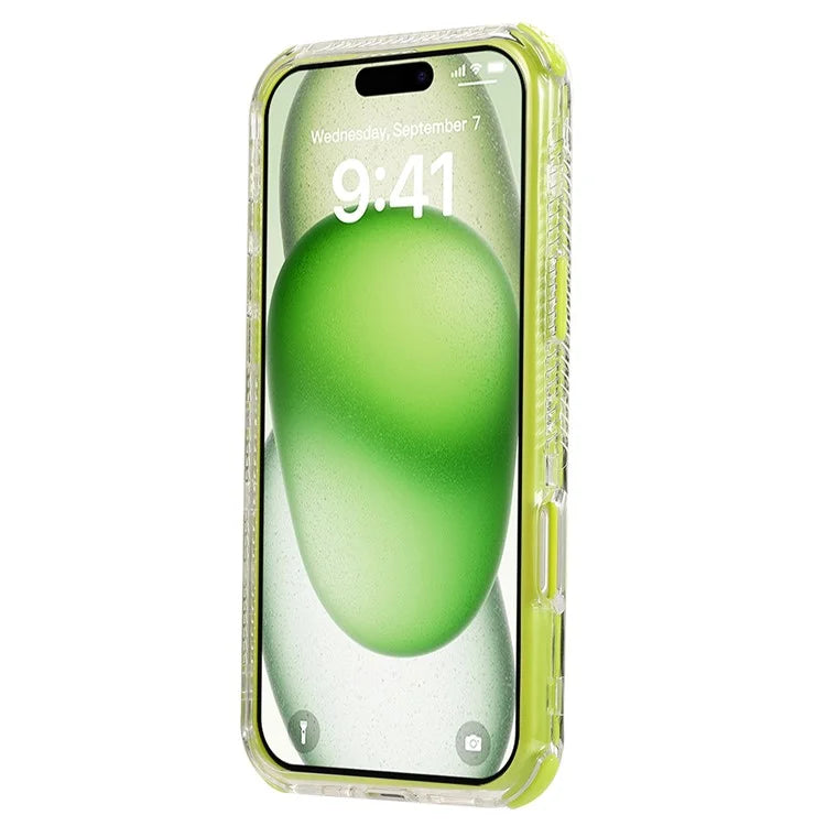 For iPhone 16 Plus Case 3-in-1 Drop-Proof PC+TPU Phone Cover